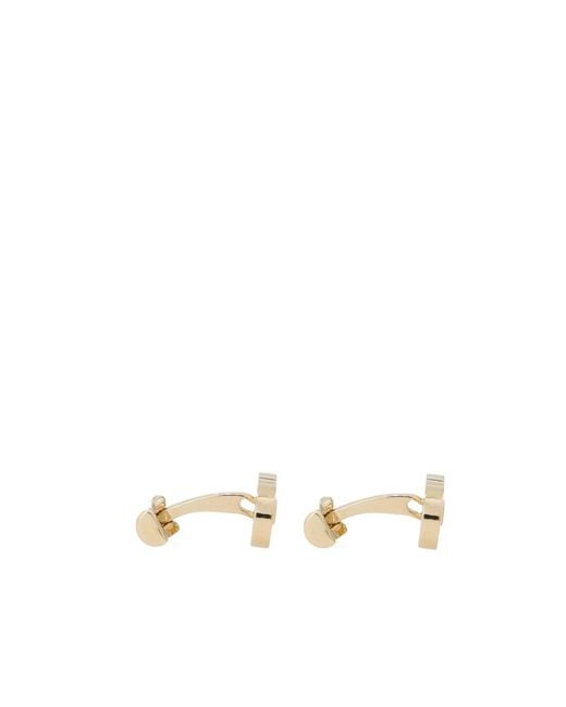 Ferragamo Natural Double Gancini Cufflinks for men
