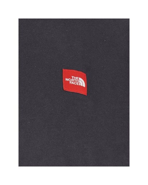 The North Face Black T-Shirt With Logo Patch for men