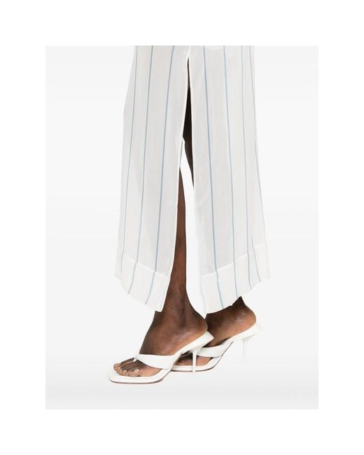 Bondi Born White Capri Striped Tunic Maxi Dress