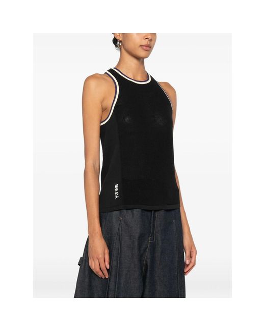 Y-3 X Wales Bonner Black Y-3 Wales Bonner Knit Tank Top