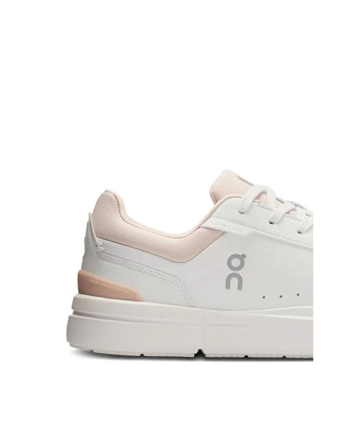 On Shoes White The Roger Advantage Leather Sneakers