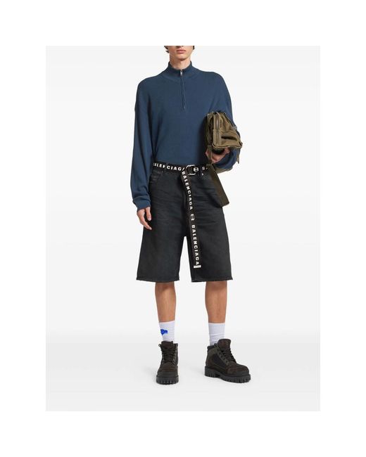 Balenciaga Blue Shorts for men