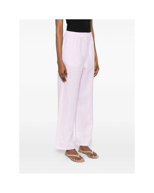 Riviera Pink Elasticated-Waistband Pants