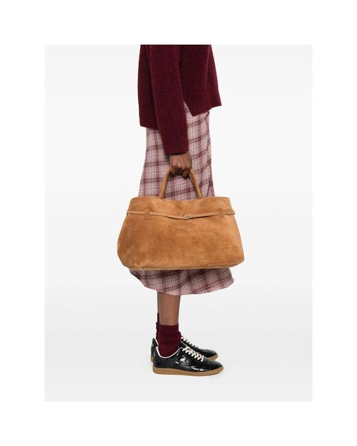 MANU Atelier Brown Le Cambon 40 Handbag