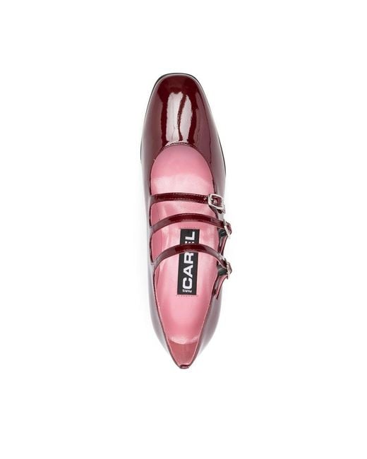 CAREL PARIS Purple Kina 45Mm Square-Toe Pumps