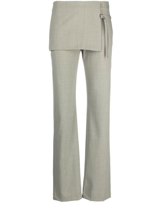 Paloma Wool Gray Side Buckle-fastening Detail Trousers