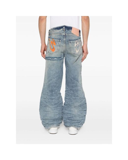 PDF Blue Rich Kid Ripped Jeans for men