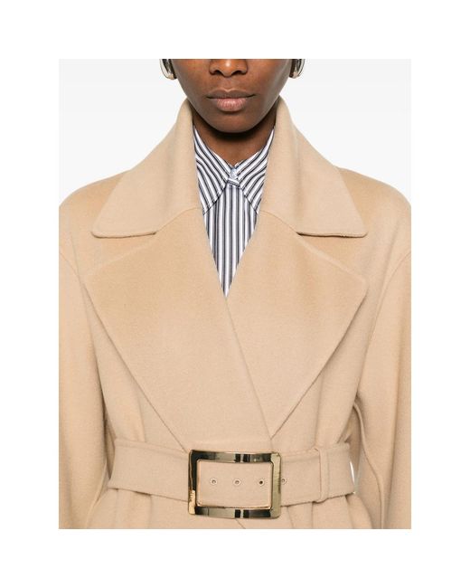 Sportmax Natural Coats Neutral