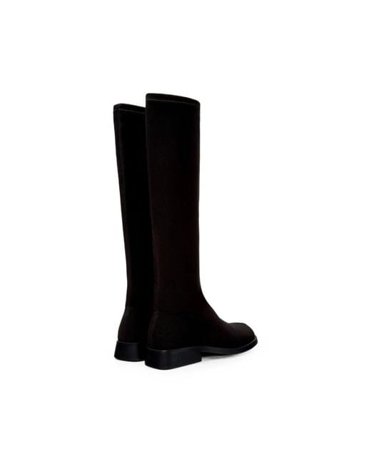 Camper Black Dana Square-Toe Boots