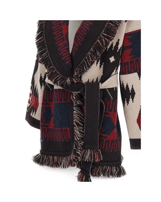 Alanui Multicolor Icon Jacquard-Knit Cardigan