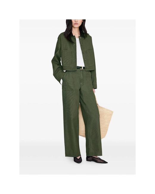 Anine Bing Green Denim