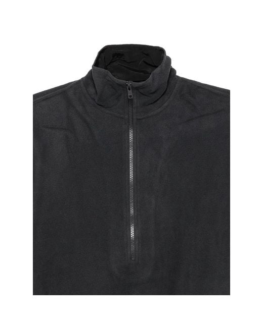 Entire studios Black Half-Zip Fleece Sweater for men