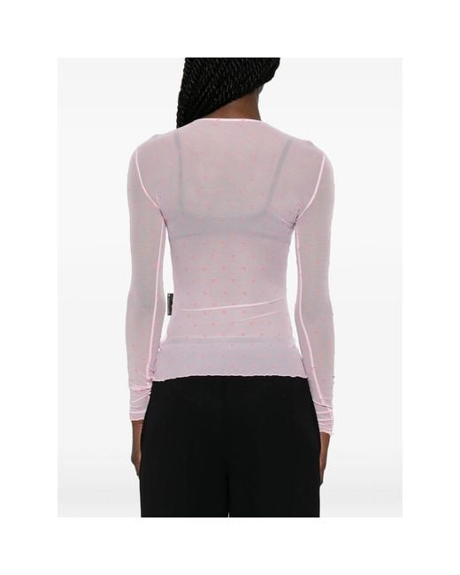 MARINE SERRE White Crewneck Sweater