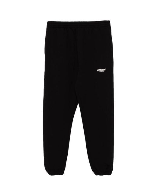 Represent Black Owners Club Logo-Print Track Pants for men
