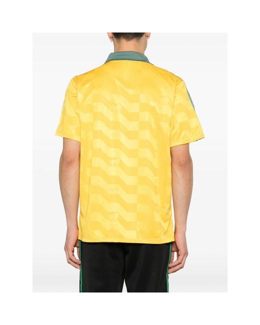 Adidas Yellow Bob Marley Originals Three-Stripe T-Shirt for men