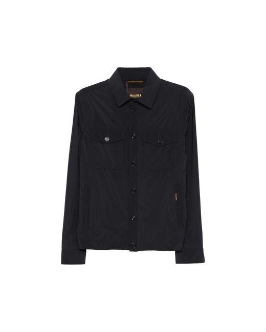 Moorer Blue Buttoned Pocket Jacket for men