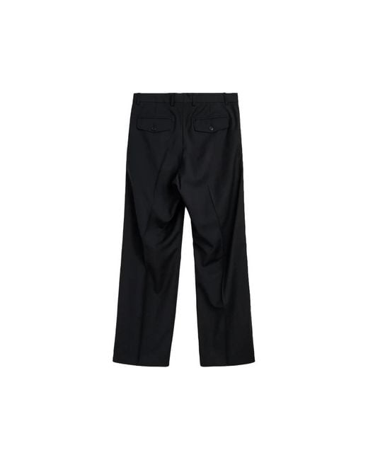 sunflower Black Pleated Trousers for men