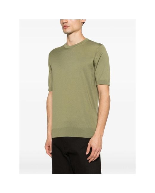 John Smedley Green Kempton Short-Sleeve T-Shirt for men