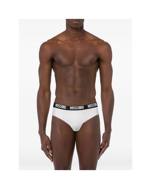 Moschino Black Cotton Briefs for men