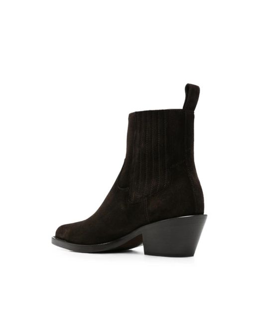Henderson Black Suede Ankle Boots