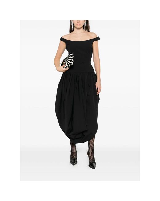 Magda Butrym Black Pleated Dress