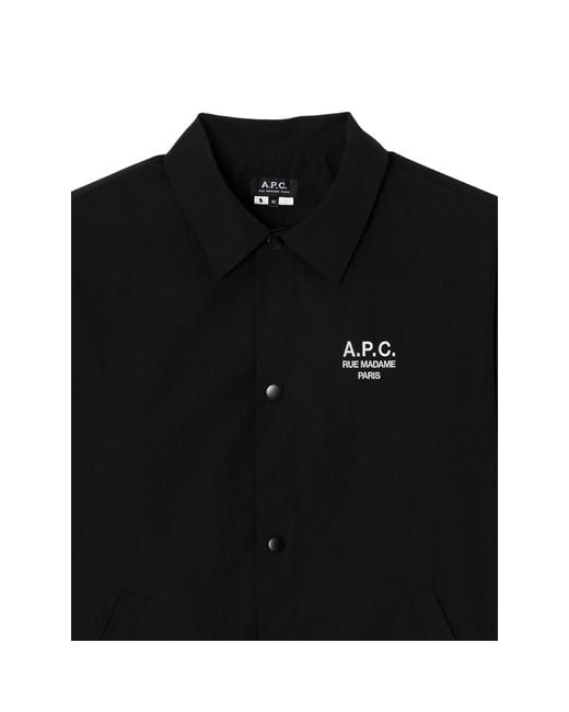 A.P.C. Black Jackets for men