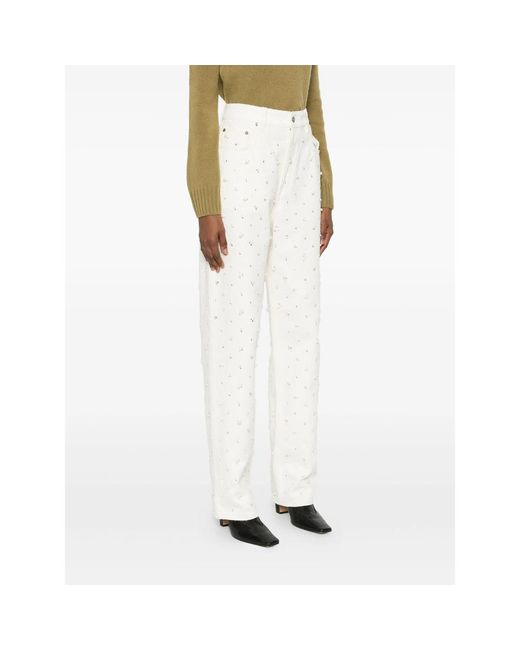 Golden Goose Deluxe Brand White Trousers
