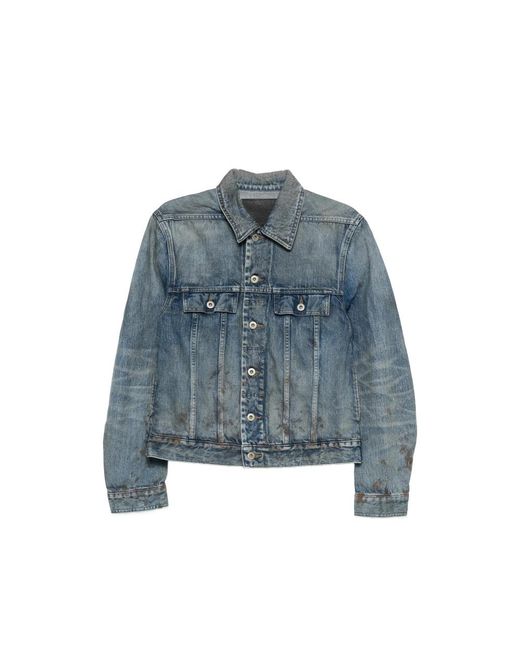 Rick Owens Blue Drkshdw Jackets for men