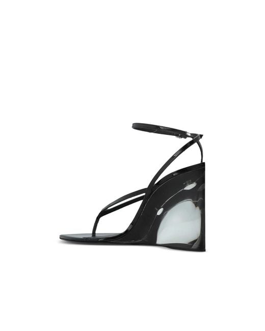 Alaïa Multicolor Toe Strap Wedge Sandals