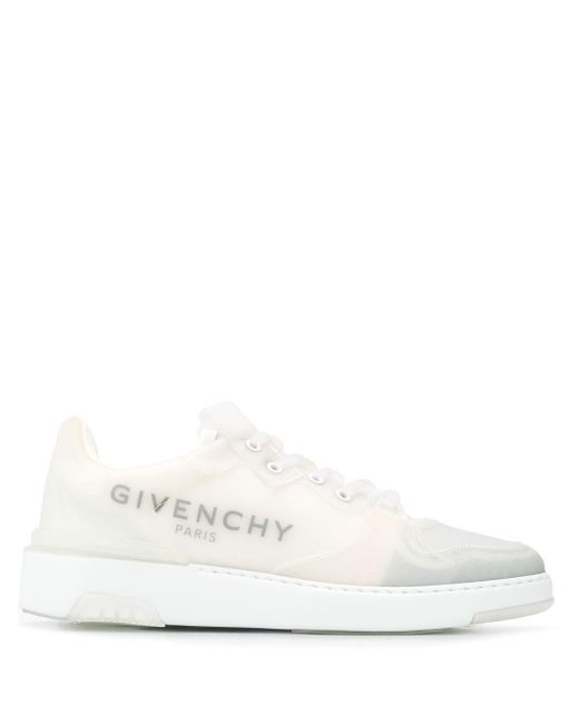 Givenchy White Wing Transparent-effect Sneakers for men