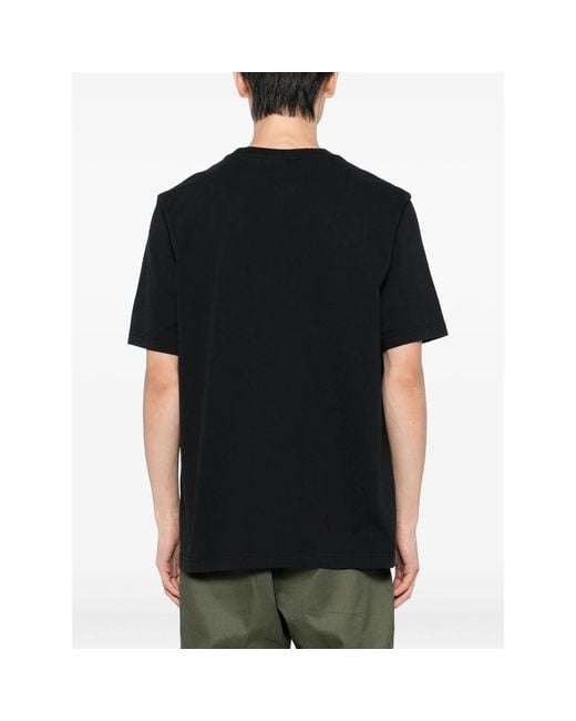 Maison Kitsuné Black Bold Fox Head Patch T-Shirt for men