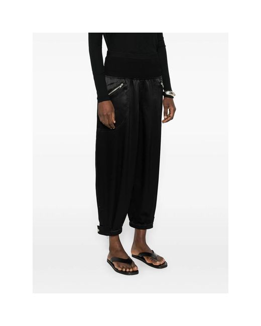 Co. Black Zip-Pocket Trousers