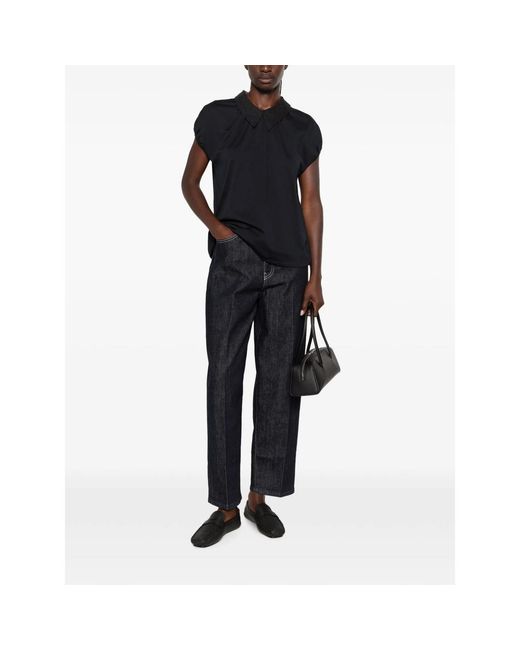 Fabiana Filippi Blue Contrast-Stitch Jeans