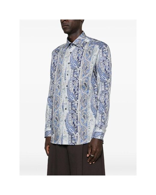 Etro Blue Shirts for men
