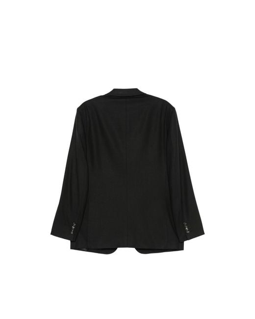 Canali Black Jacket Cu20614 for men