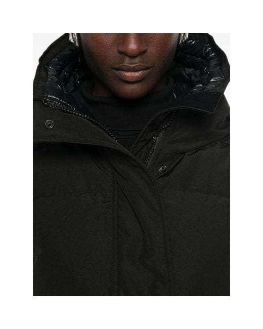 Canada Goose Black Hooded Padded Coat