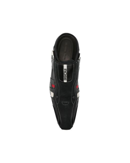 Martine Rose Black Heeled Mules for men