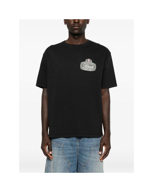 R H U D E © Black T-Shirts & Vests for men