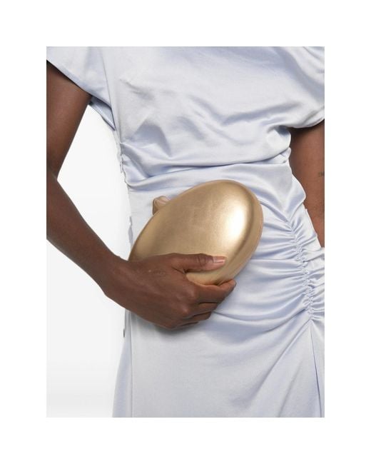 Cult Gaia Natural Eviana Clutch Bag