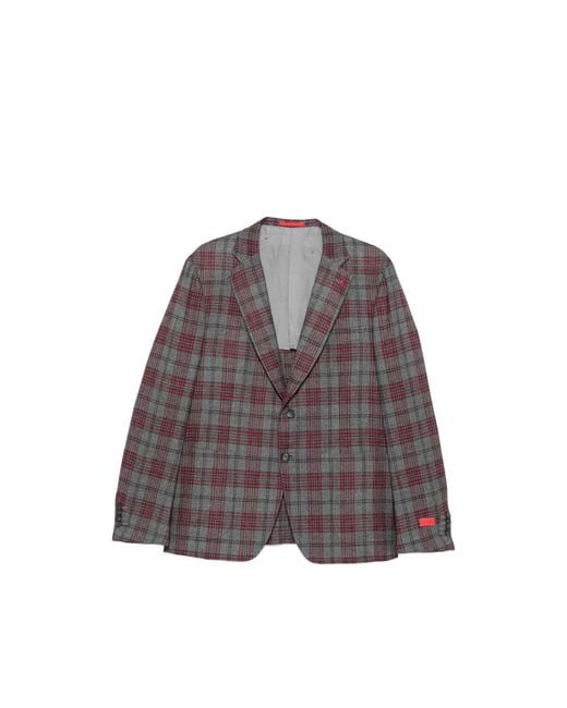 Isaia Gray Jackets for men