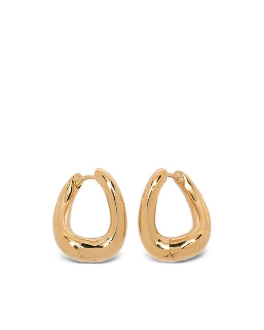 Tom Wood Metallic Sculptural Hoop Earrings