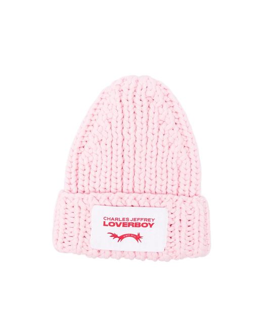 Charles Jeffrey Pink Chubby Beanie for men