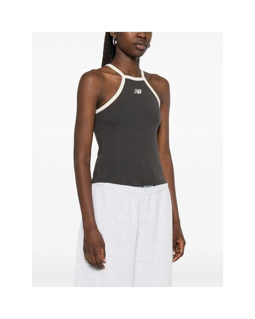 New Balance Black Performance Tank Top Cotton-Blend