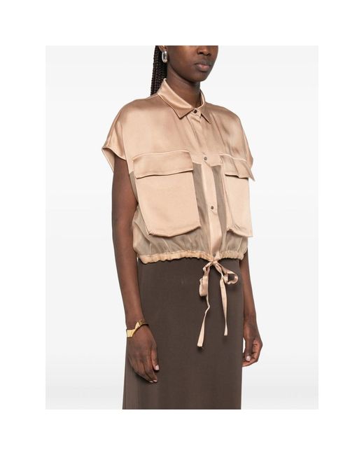Antonelli Natural Tie-Detail Shirt