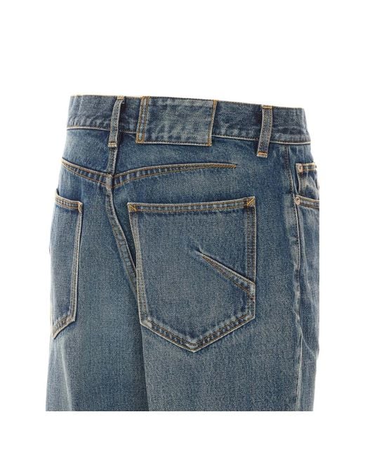 Alaïa Blue Zip-Up Bootcut Jeans