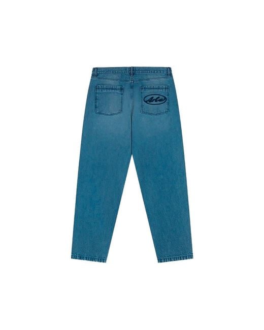 Arte' Blue Logo-Detail Pocket Jeans for men