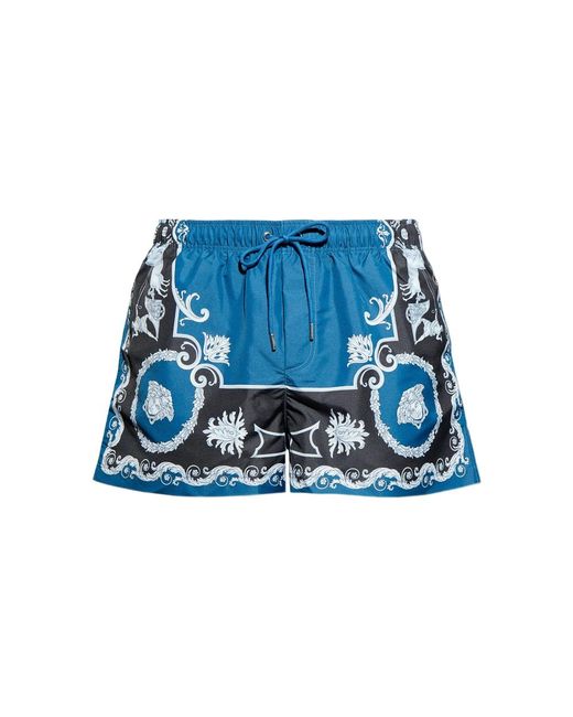 Versace Blue Beachwear for men