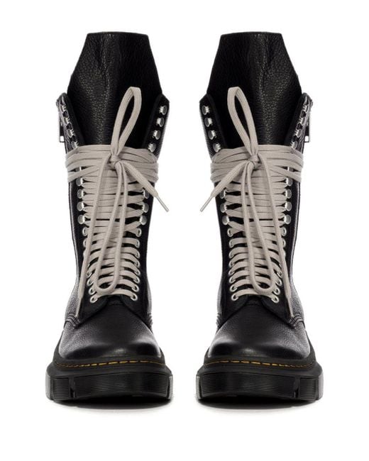Dr. Martens Black 1918 Dmxl Calf Length Boots