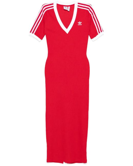 Adidas Red Adicolor Maxi Dress