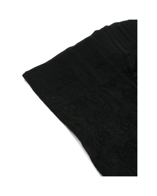 Gucci Black Monogram-Pattern Tights